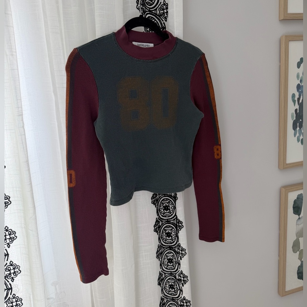 Daydreamer by Free People Colorful Womens Crop shirt with Number Design